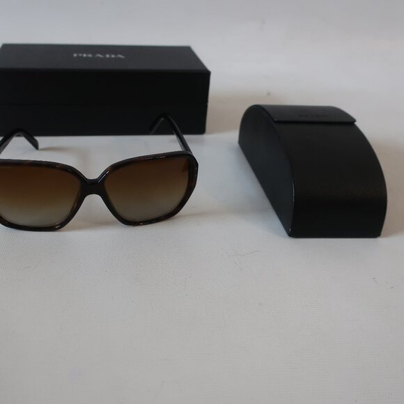 Womens Prada Dark Tortoise SPR 16M 60 13 2AU-6E1 135 Designer Sunglasses - Picture 5 of 16